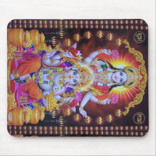 saraswati ganesh colorful hindus mouse pad