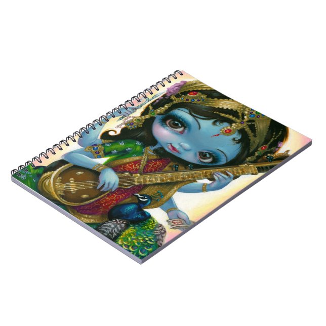 "Saraswati Playing Veena" Notebook (Left Side)
