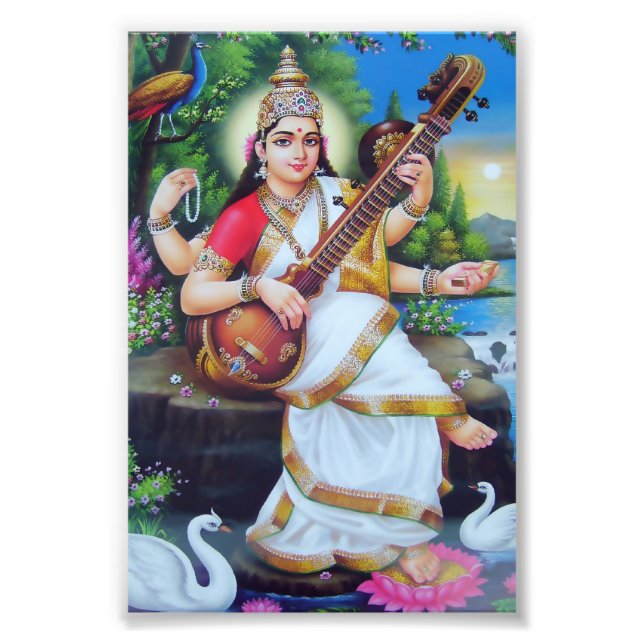 Saraswati Print (4" x 6") - Version 3 (Front)