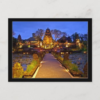 Saraswati Temple  Ubud Bali Indonesia Postcard by sequindreams at Zazzle