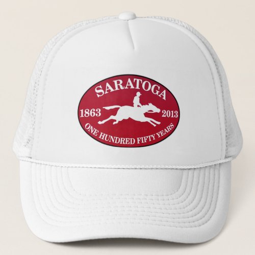 Saratoga 150 trucker hat