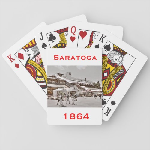 Saratoga 1864 poker cards