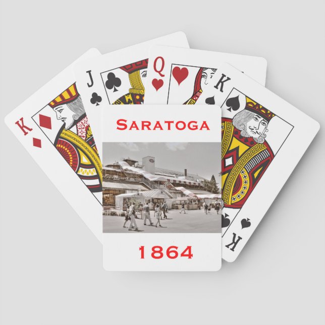 Saratoga 1864 poker cards (Back)