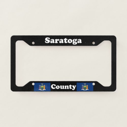 Saratoga County New York LPF License Plate Frame