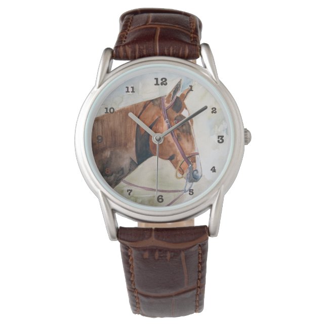 Saratoga horse clock watch (Front)