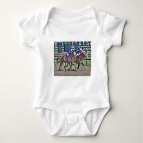 Saratoga Horse Racing Baby Bodysuit