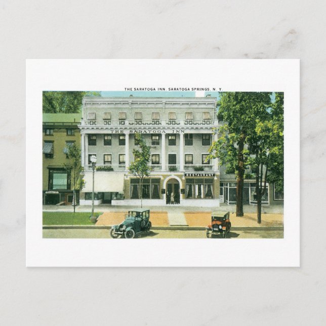 Saratoga Inn, Saratoga Springs, NY Postcard (Front)