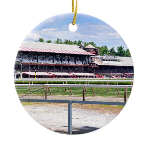 Saratoga Race Course and Clare Court Ceramic Ornament