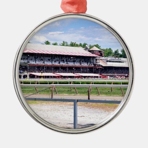 Saratoga Race Course and Clare Court Metal Ornament