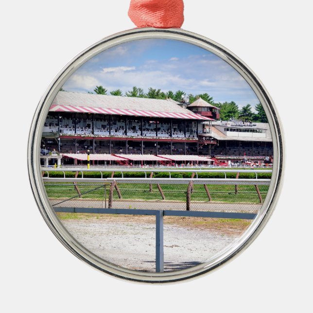 Saratoga Race Course and Clare Court Metal Ornament (Front)