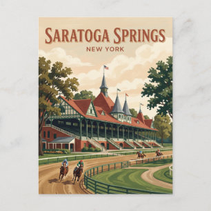 Saratoga Race Course New York Capital Region Postcard