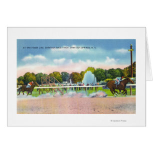 Saratoga Race Track Finish Line View Cards
