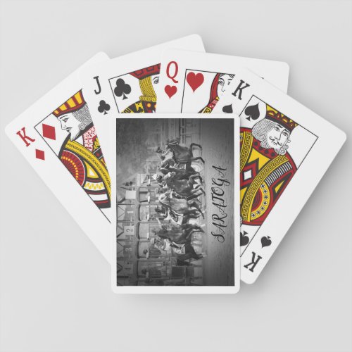 SARATOGA RACING Playing Cards