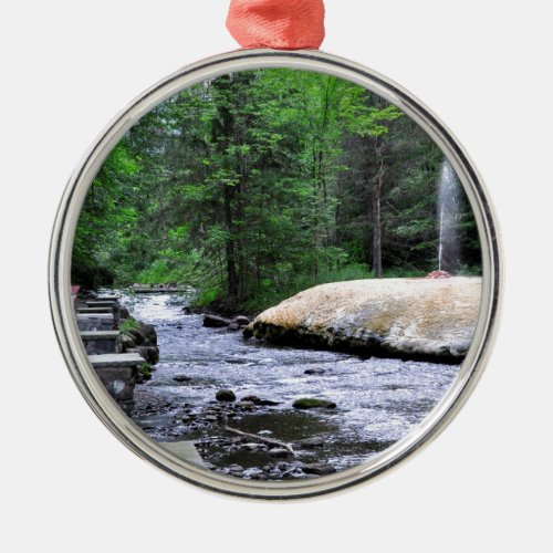 Saratoga Spa State Park_Geyser Creek Metal Ornament