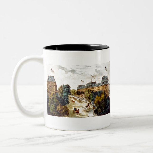 Saratoga Springs - 1907 Two-Tone Coffee Mug (Left)