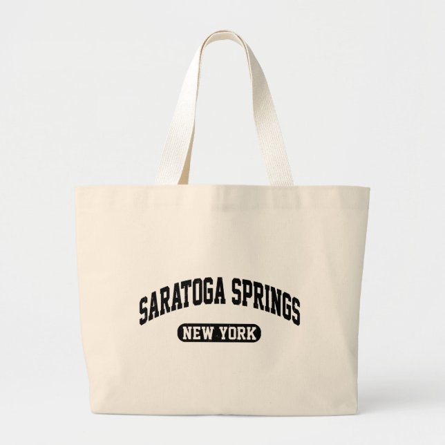 Saratoga Springs New York Large Tote Bag (Front)