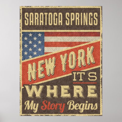 Saratoga Springs New York Poster