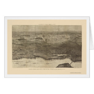 Saratoga Springs, NY Panoramic Map - 1874