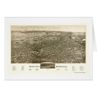 Saratoga Springs, NY Panoramic Map - 1888 Cards