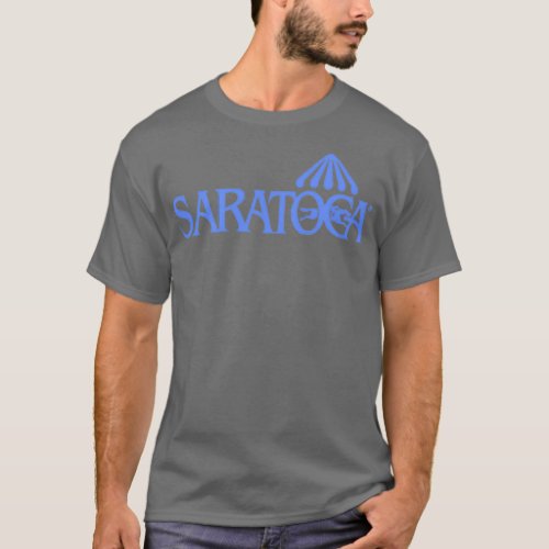 Saratoga Springs Race Track Blue T_Shirt