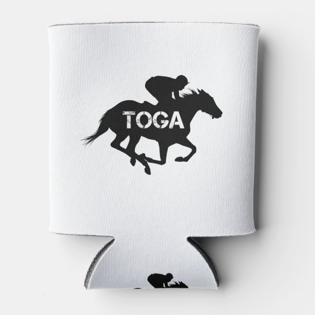 Saratoga Springs Racing Horse Can Cooler (Front)