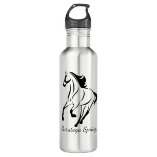 Saratoga Springs Racing Horse Stainless Steel Water Bottle
