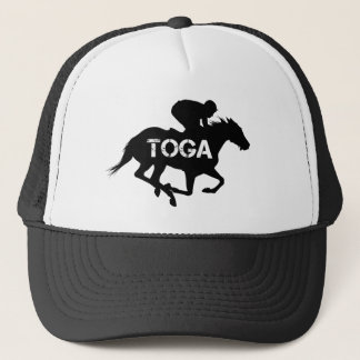 Saratoga Springs Racing Horse Trucker Hat