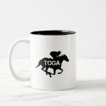 Saratoga Springs Racing Horse Two-Tone Coffee Mug<br><div class="desc">Saratoga Springs is a great summer vacation destination and home to some of the best horse racing in the United States. Whether you are there to enjoy a day at the track or to do some power shopping,  you can't go wrong in this Upstate New York paradise!</div>
