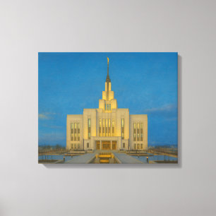 Saratoga Springs Utah Temple Painting™ LDS Canvas Print