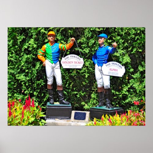 Saratogas Iconic Travers Stakes Lawn Jockeys Poster