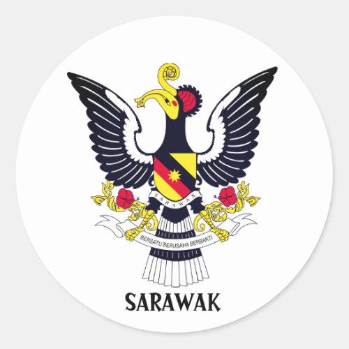 Sarawak Coat of Arms _ MALAYSIA Classic Round Sticker