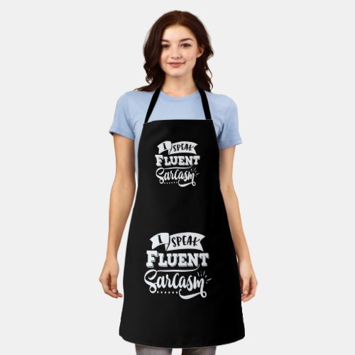 sarcasam quote apron retro