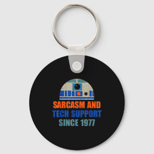 Sarcasm And Tech-suprt Since-1977 Funny Design Keychain