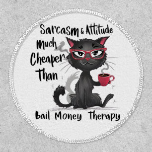 Sarcasm & Attitude Funny Cat Lover Gift Patch
