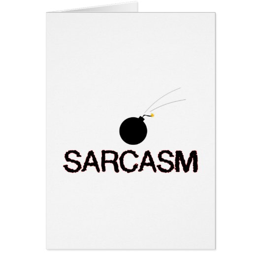 Sarcasm Bombed Cards (Front)