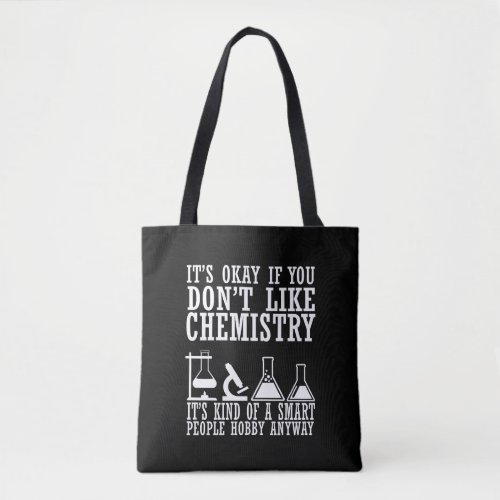 sarcasm chemistry tote bag