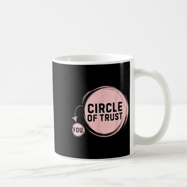 Sarcasm Circle Of Trust Funny  Coffee Mug (Right)