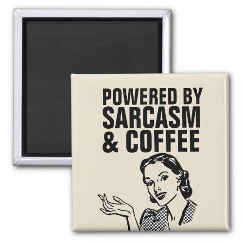 SARCASM  COFFEE RETRO HOUSEWIFE MAGNETS