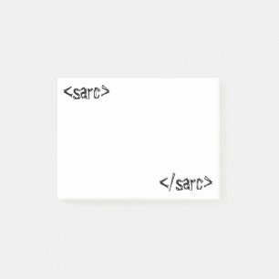 Sarcasm Funny Code Tag Post-it Notes