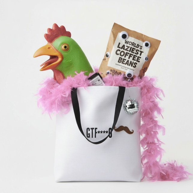 Sarcasm funny humour witty silly tote bag (Creator Uploaded)