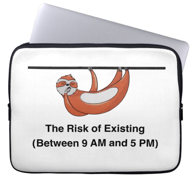 Sarcasm in corporate  laptop sleeve (Front)