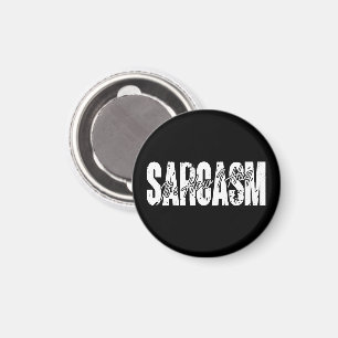 Sarcasm It's How I Hug - Funny Sarcastic Vintage Magnet