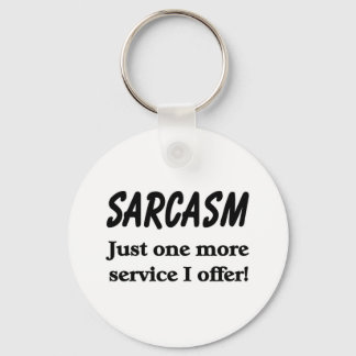 Sarcasm Keychain