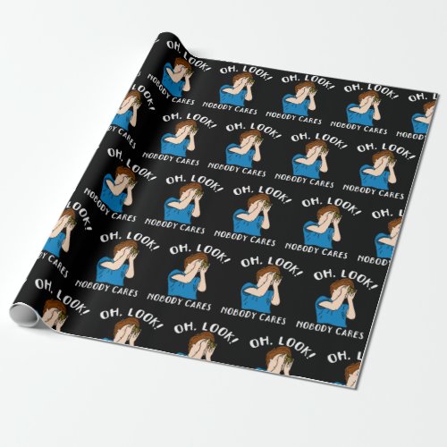 Sarcasm Offensive Quotes Wrapping Paper