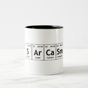 SArCaSm Periodic Table Elements Word Chemistry Black Ink Pen