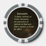Sarcasm Poker Chips at Zazzle