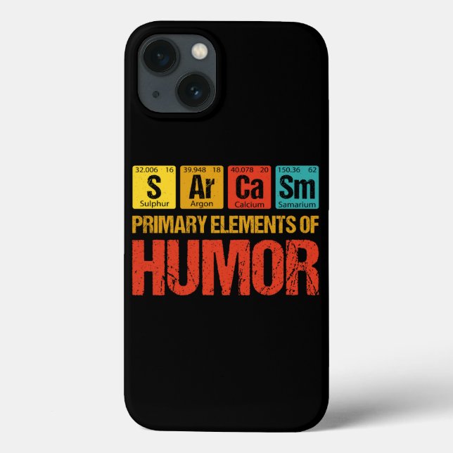 Sarcasm Primary Elements of Humor Case-Mate iPhone Case (Back)