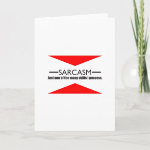 Sarcasm Skill Card