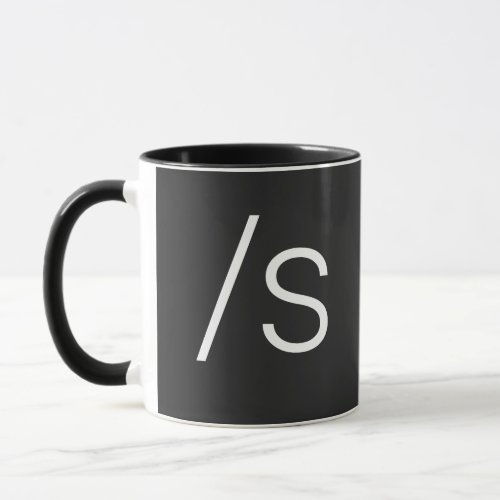 Sarcasm symbol forward slash s mug