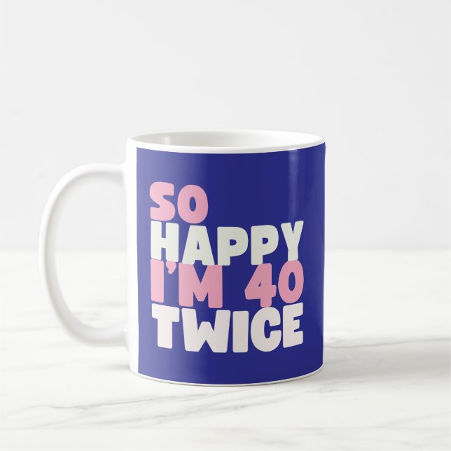 Sarcastic 80 Year Old B Day Funny 80th Birthday Ga Coffee Mug (Left)